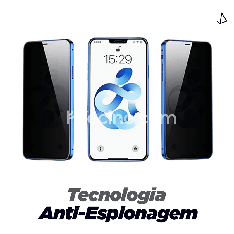 PrivacyCase® - Capinha Magnética para iPhone com Dupla Proteção + Tecnologia Anti-Espionagem (Compre 1, Leve 2)