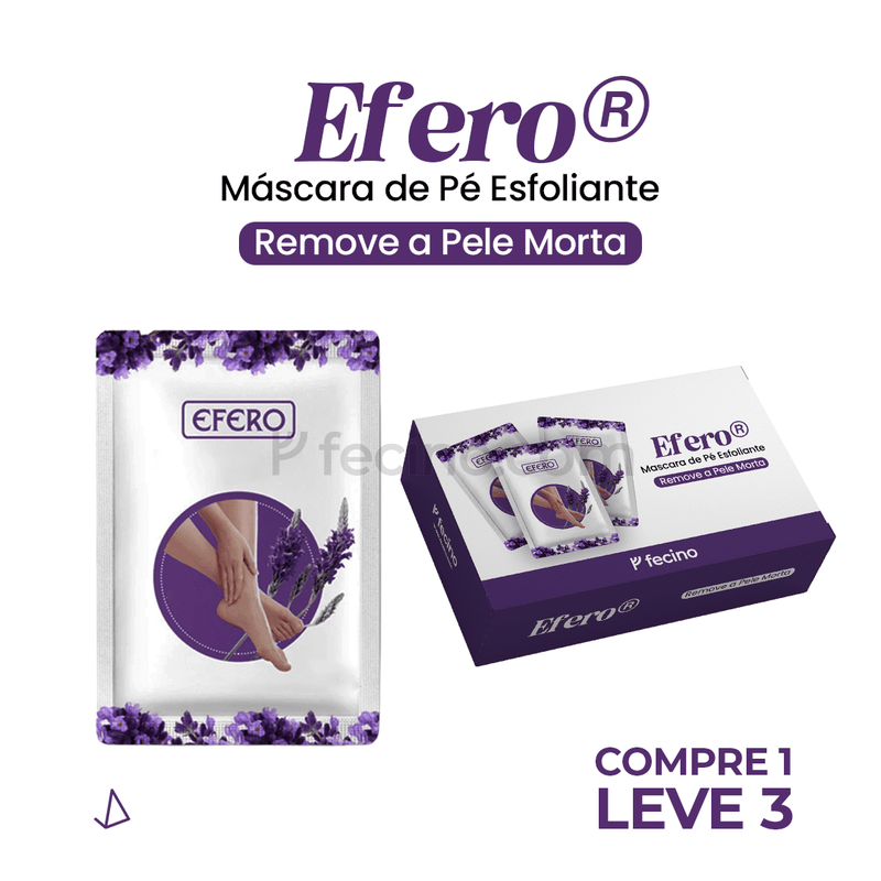 Efero® - Máscara Esfoliante de Pés Remove Toda Pele Morta (Compre 1, Leve 3)