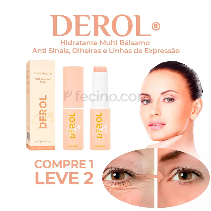 Derol® - Hidratante Multi Bálsamo Anti Sinais, Olheiras e Linhas de Expressão (Compre 1, Leve 2)