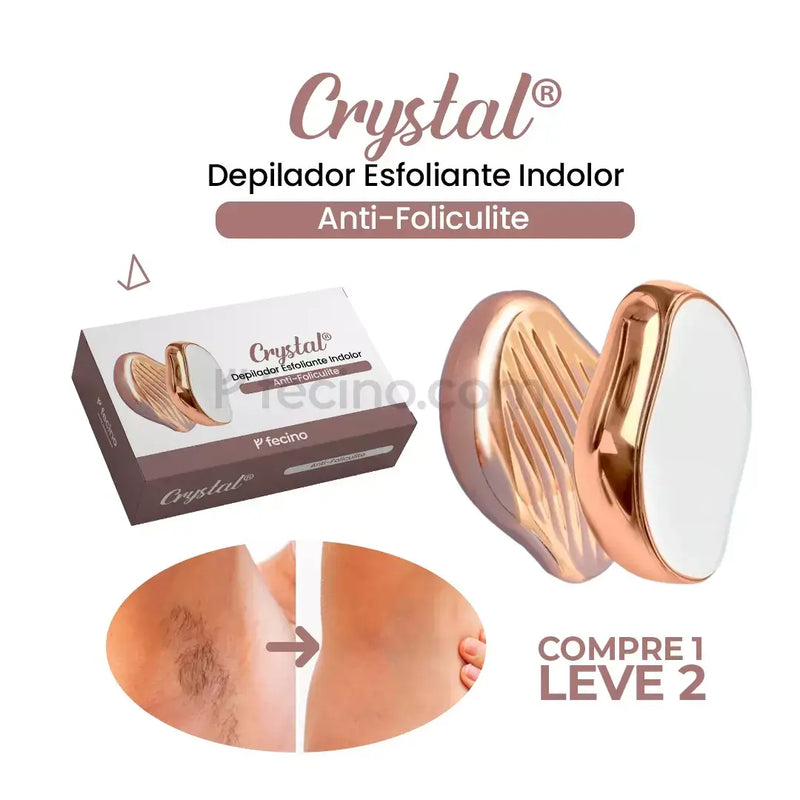 Crystal® - Depilador Esfoliante Indolor Anti-Foliculite (Compre 1, Leve 2)