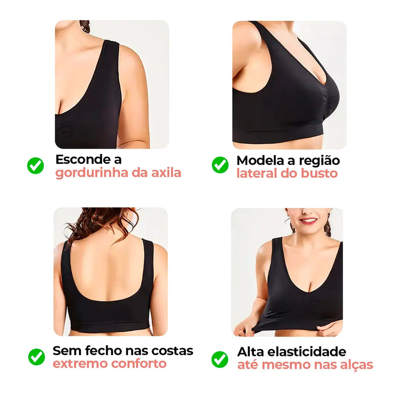 Milanna® - Sutiã Modelador Sustenta os Seios e Esconde as Gordurinhas (Compre 1, Leve 3)