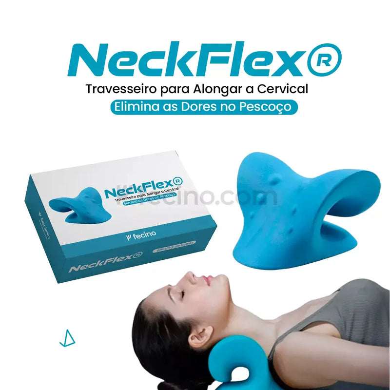 NeckFlex® - Travesseiro para Alongar a Cervical e Eliminar as Dores no Pescoço