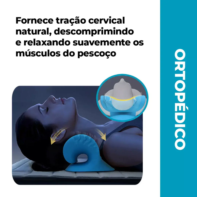 NeckFlex® - Travesseiro para Alongar a Cervical e Eliminar as Dores no Pescoço