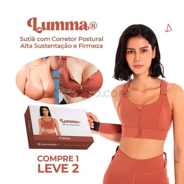 Lumma® - Sutiã Topper com Corretor Postural Alta Sustentação dos Seios (Compre 1, Leve 2)