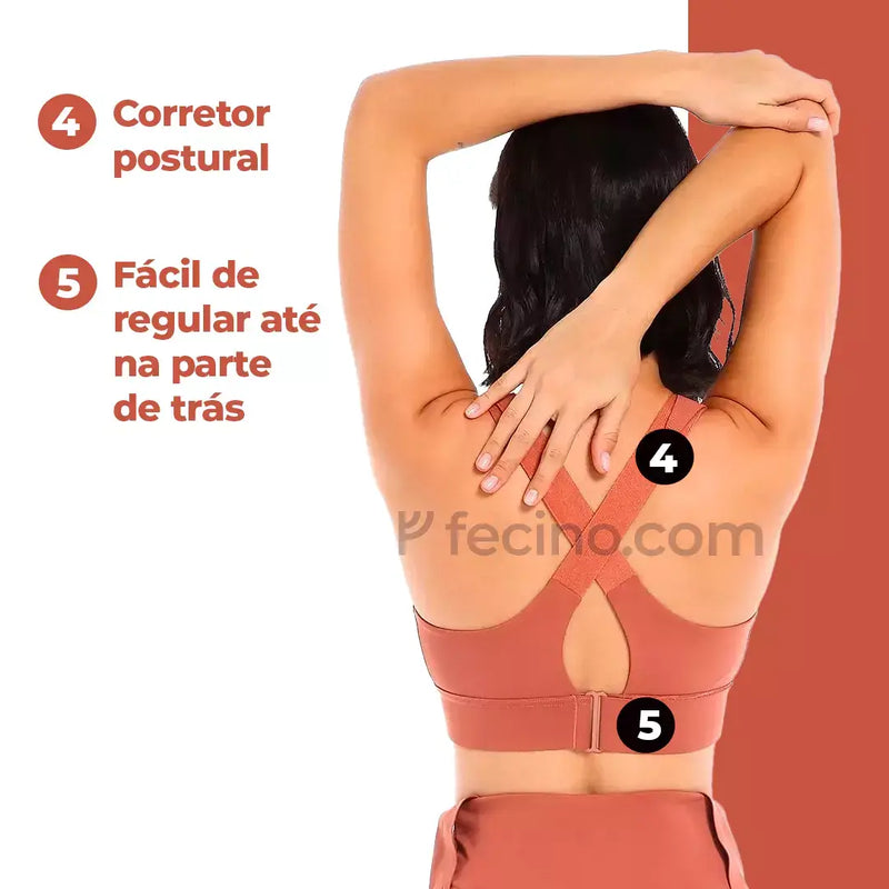 Lumma® - Sutiã Topper com Corretor Postural Alta Sustentação dos Seios (Compre 1, Leve 2)