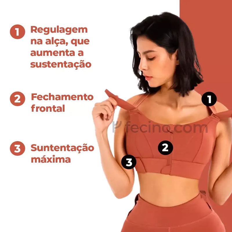 Lumma® - Sutiã Topper com Corretor Postural Alta Sustentação dos Seios (Compre 1, Leve 2)