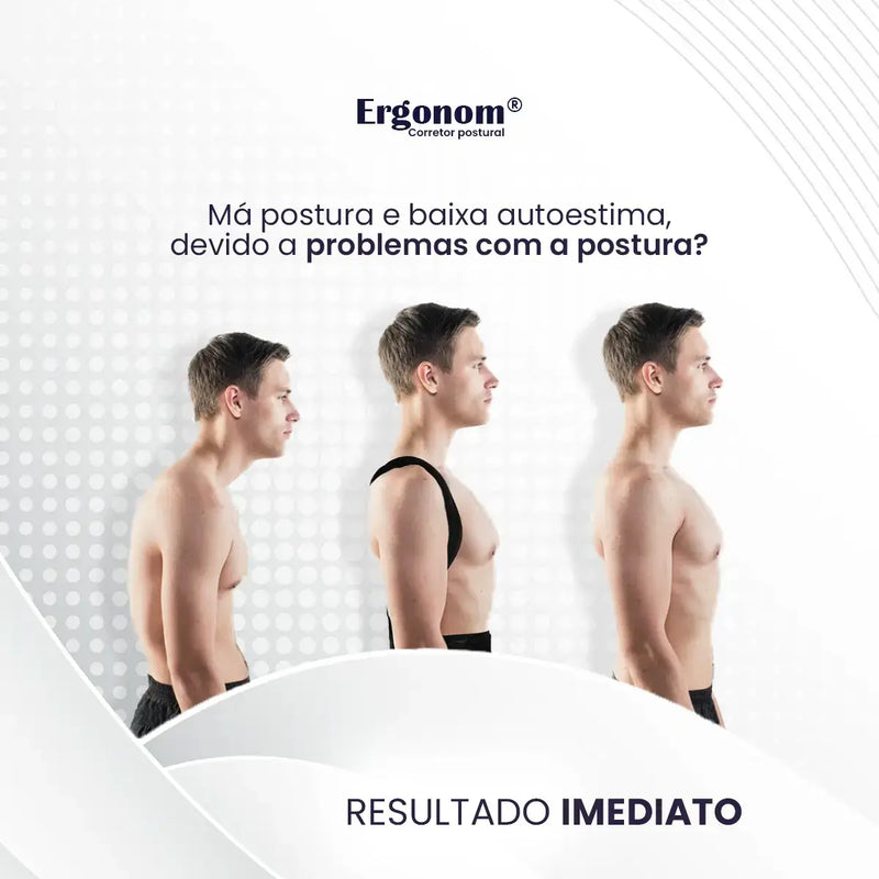 Ergonom® - Corretor Postural Alinha Coluna e Alivia as Dores (Compre 1, Leve 2)