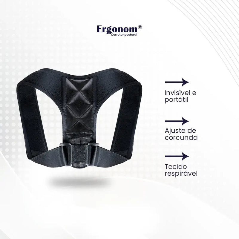 Ergonom® - Corretor Postural Alinha Coluna e Alivia as Dores (Compre 1, Leve 2)