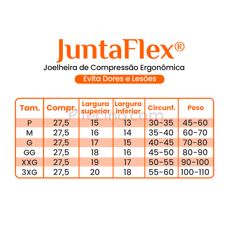 JuntaFlex® - Joelheira de Compressão Ergonômica Evita Dores e Lesões (Compre 1, Leve 2)